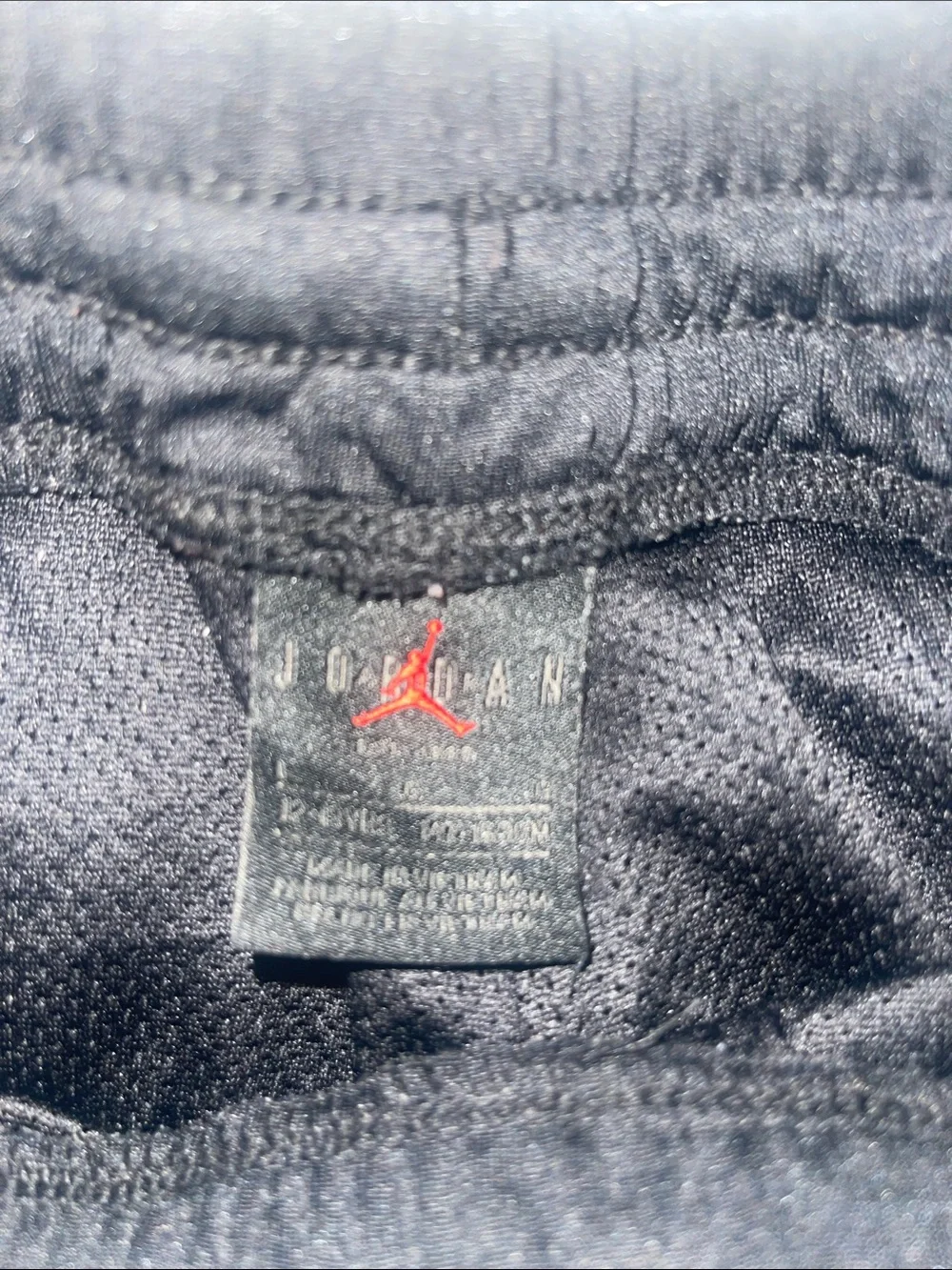 Jordan Black Shorts with White Jumpman and Stripe Detail